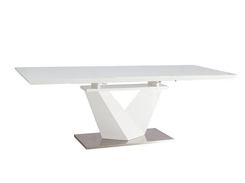 Veneti Rozkladací jedálenský stôl BENJAMIN 3 - 160x90, biely